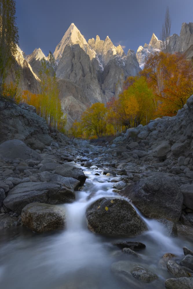 Majestic Autumn Valley by Raimondo Restelli — canvas wall art