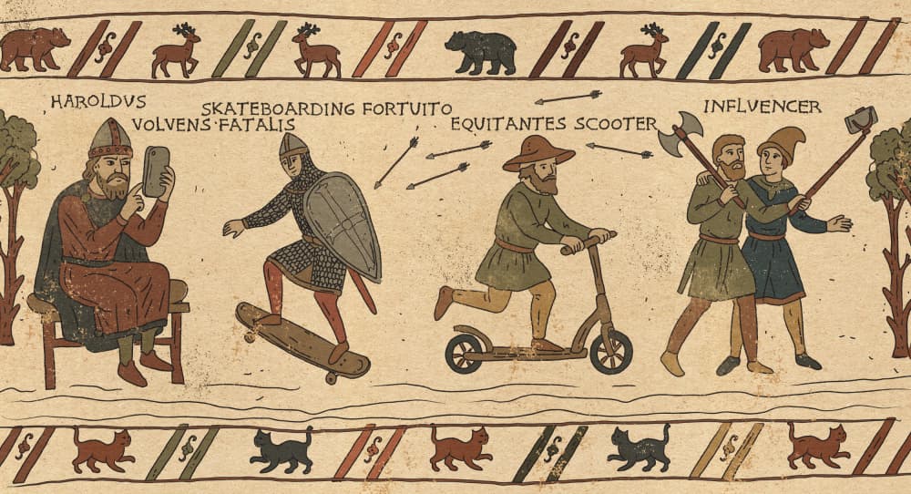 Medieval Modern Humor by Nicholas — canvas wall art