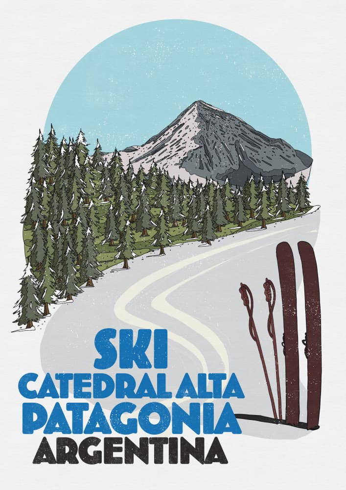 Ski Patagonia Argentina by Nicholas — canvas wall art