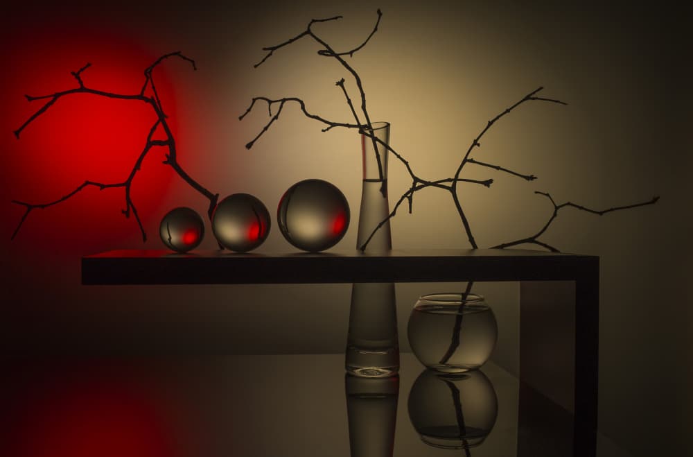 Red Light Still Life by Evgeniy Popov — canvas wall art