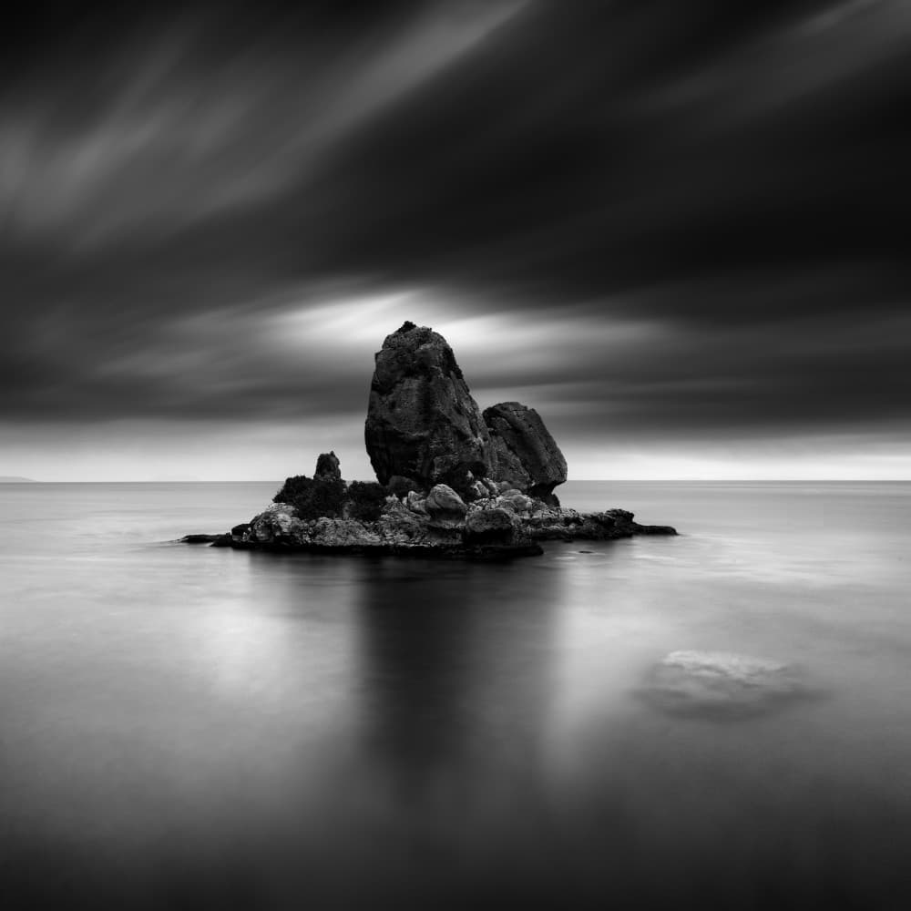 Dramatic Sea Rock by George Digalakis — canvas wall art