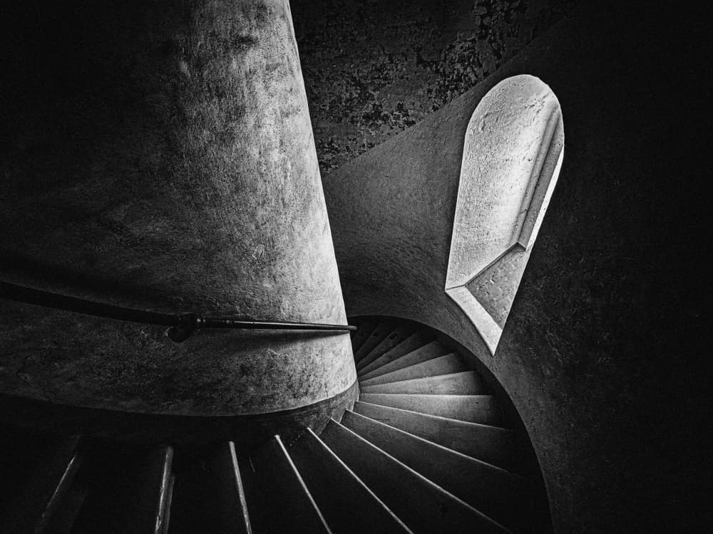 Dramatic Spiral Light by Adam Dauria ☂ — canvas wall art