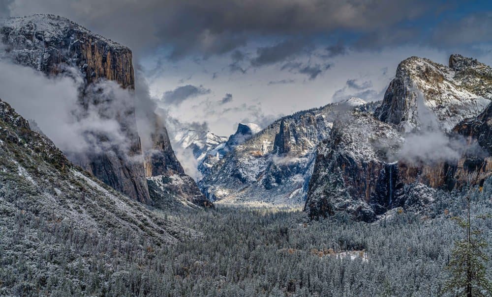 Majestic Snowy Mountains by Ning Lin — canvas wall art