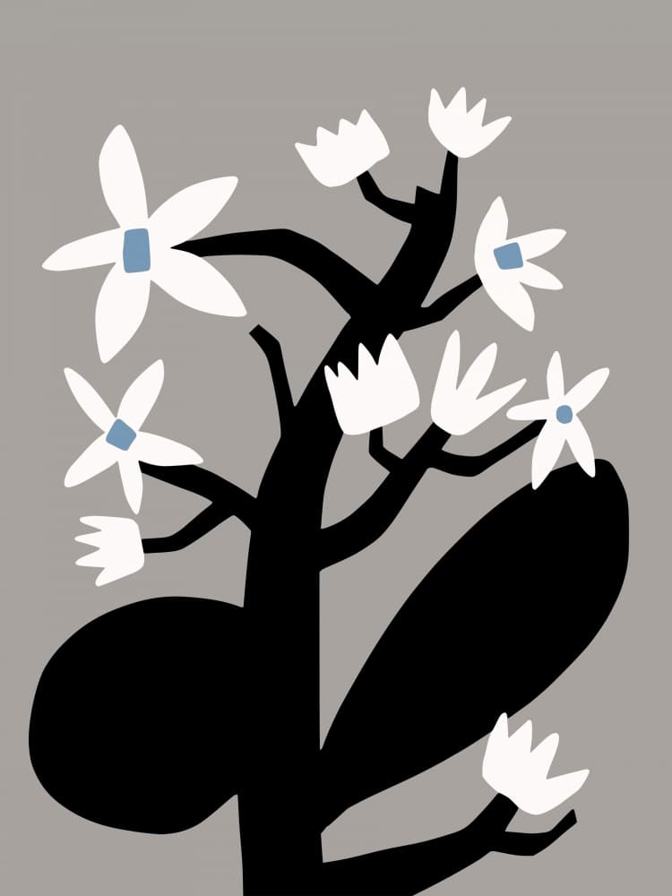 Modern Botanical Bloom by Little Dean — canvas wall art