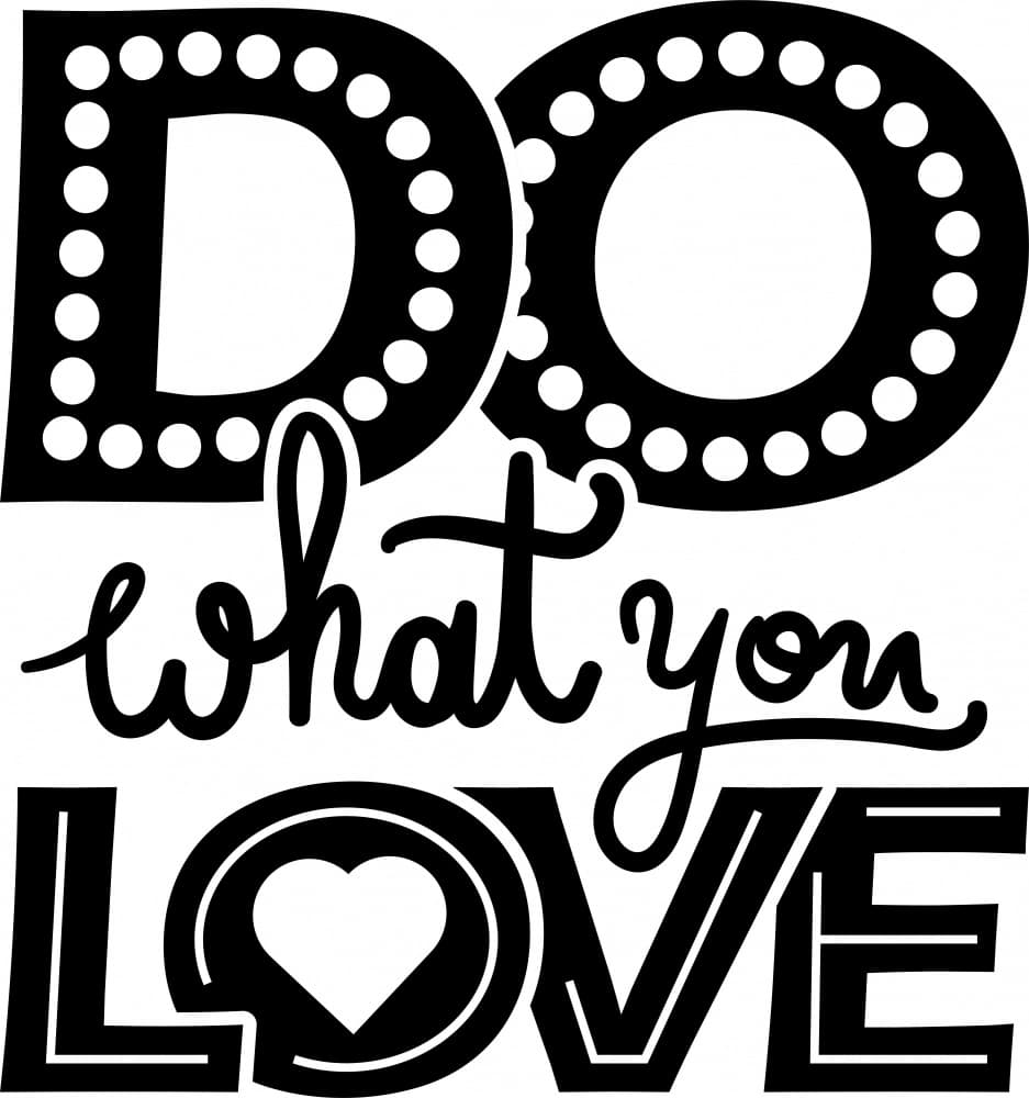 Do What You Love Quote by Marika Barsrsind β canvas wall art