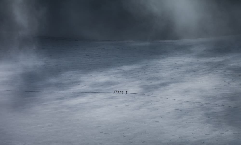 Desolate Winter Journey by Peter Svoboda MQEP — canvas wall art