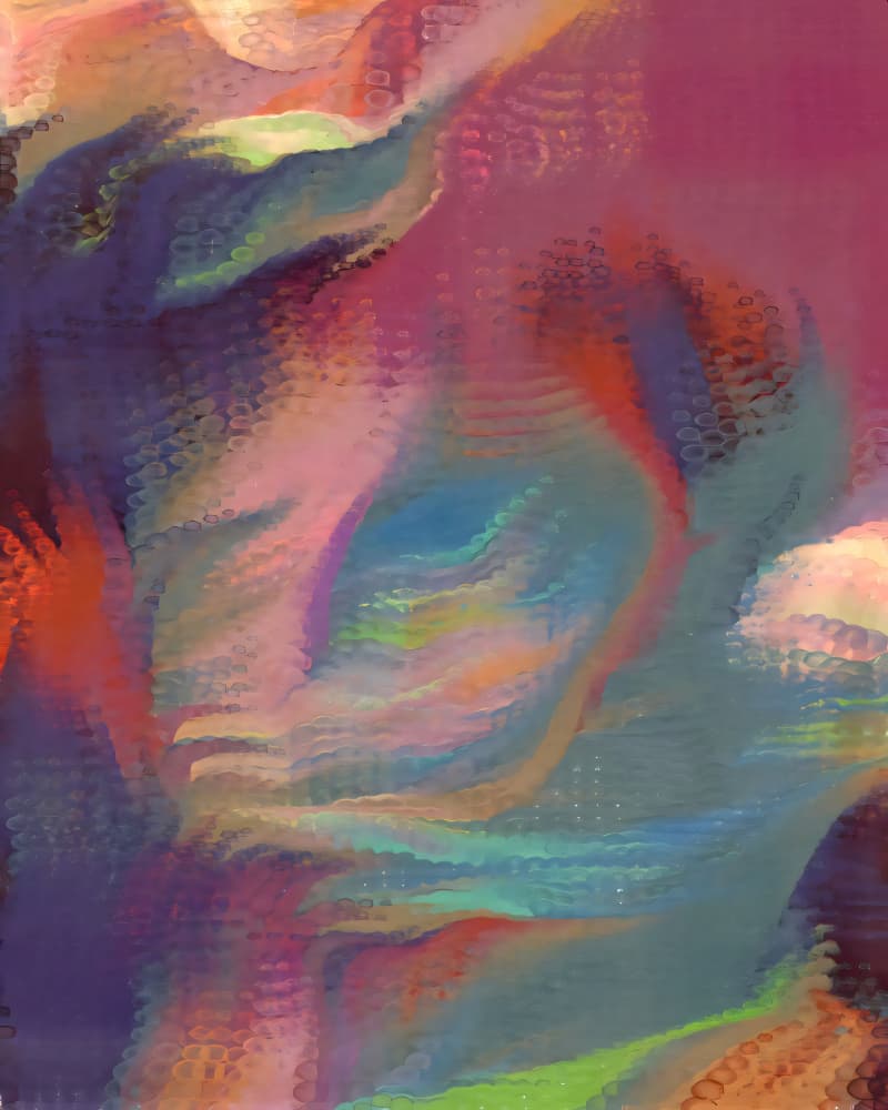 Vibrant Fluid Dreams by Uma Gokhale — canvas wall art