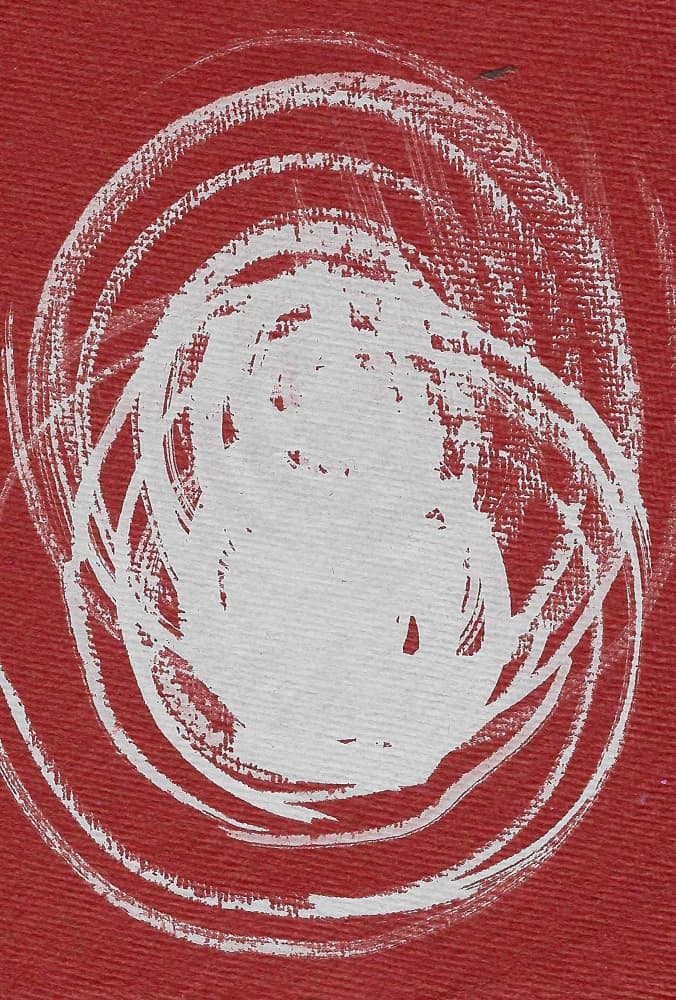 White Energetic Swirl by Santhosh ch — canvas wall art