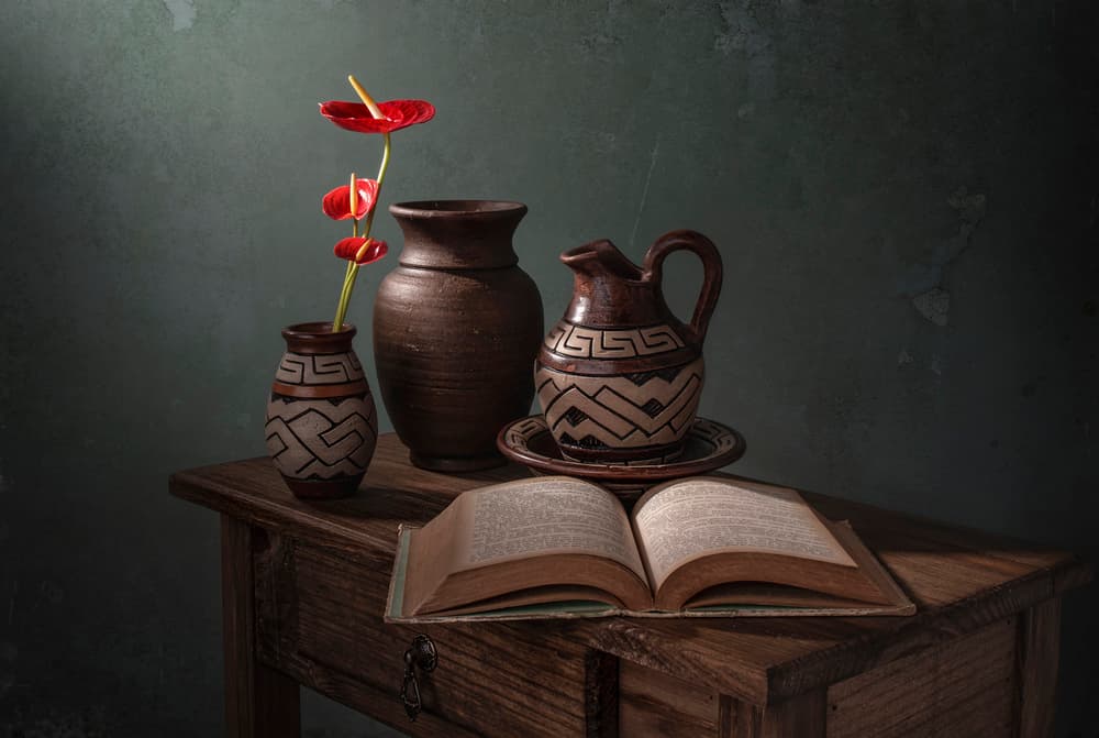Rustic Pottery Still Life by Margareth Perfoncio — canvas wall art