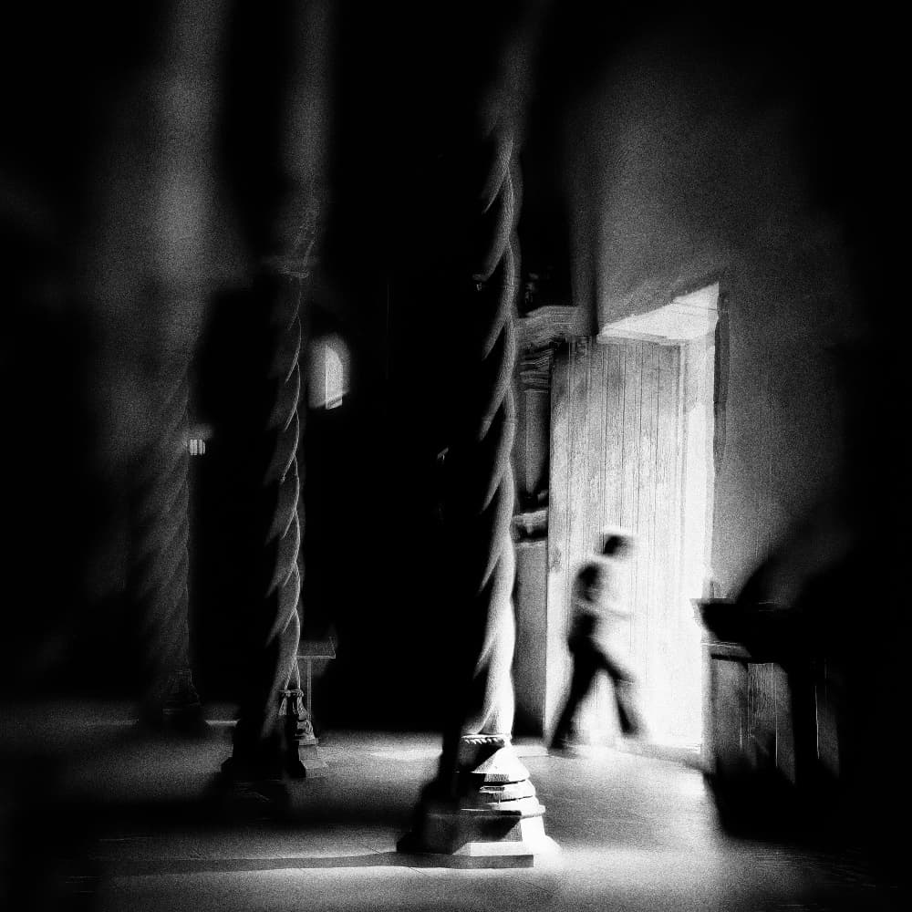 Mysterious Hallway Passage by Ina Tänzer — canvas wall art