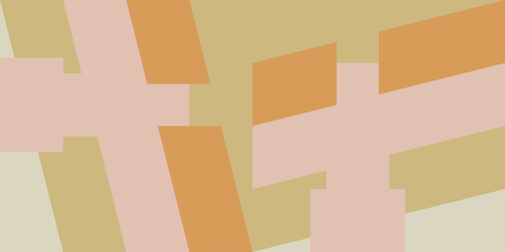 Earthy Geometric Layers by Dina Dankers — canvas wall art