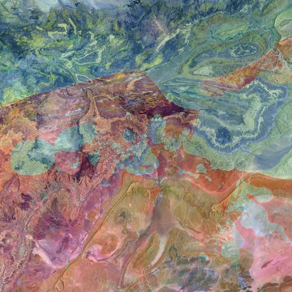 Vibrant Earth Patterns by Pelin Atilla — canvas wall art