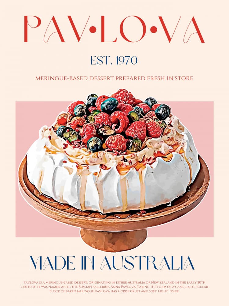 Sweet Berry Pavlova by Nazma Khokhar — canvas wall art