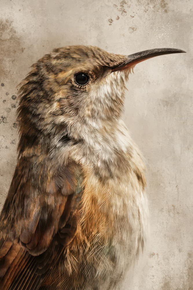 Gentle Hummingbird Portrait by Rafal Kulik — canvas wall art