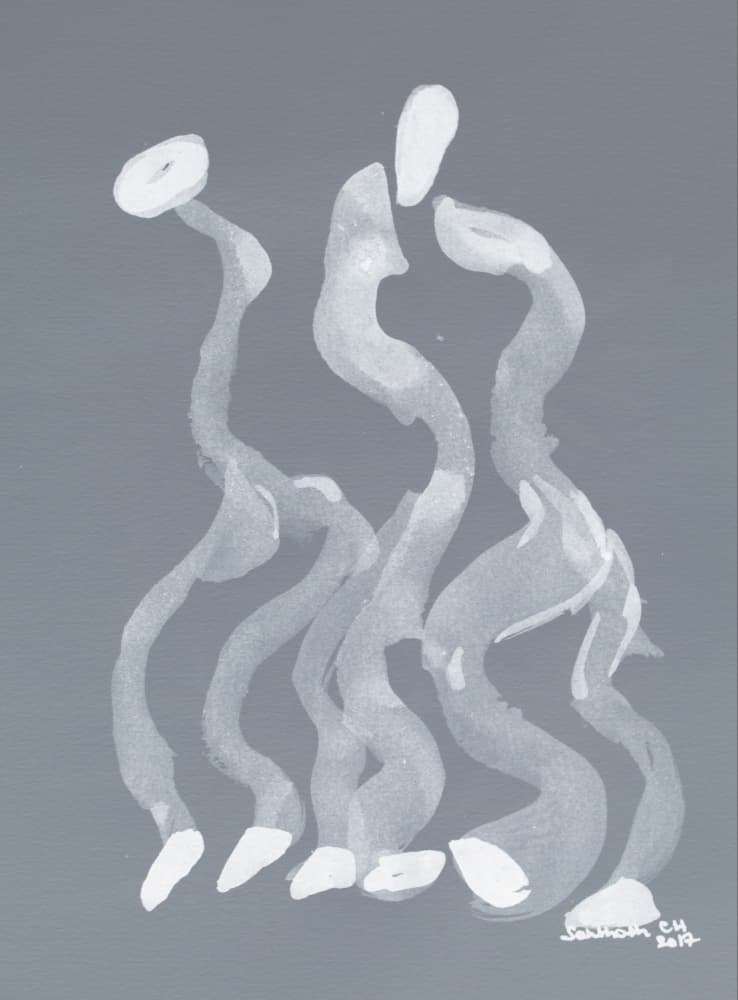 Elegant Abstract Dance by Santhosh ch — canvas wall art