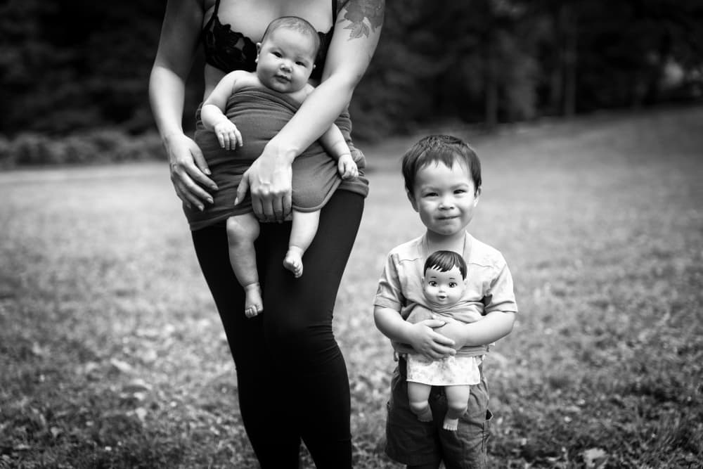 Sweet Family Moment by Catherine Wang — canvas wall art