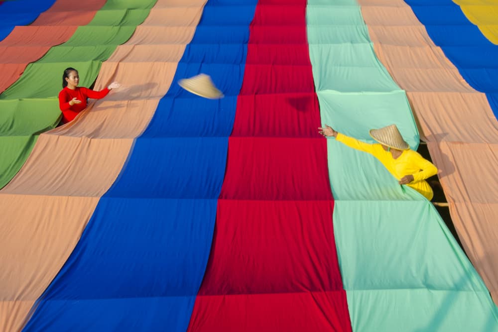 Vibrant Fabric Culture by Rawisyah Aditya — canvas wall art