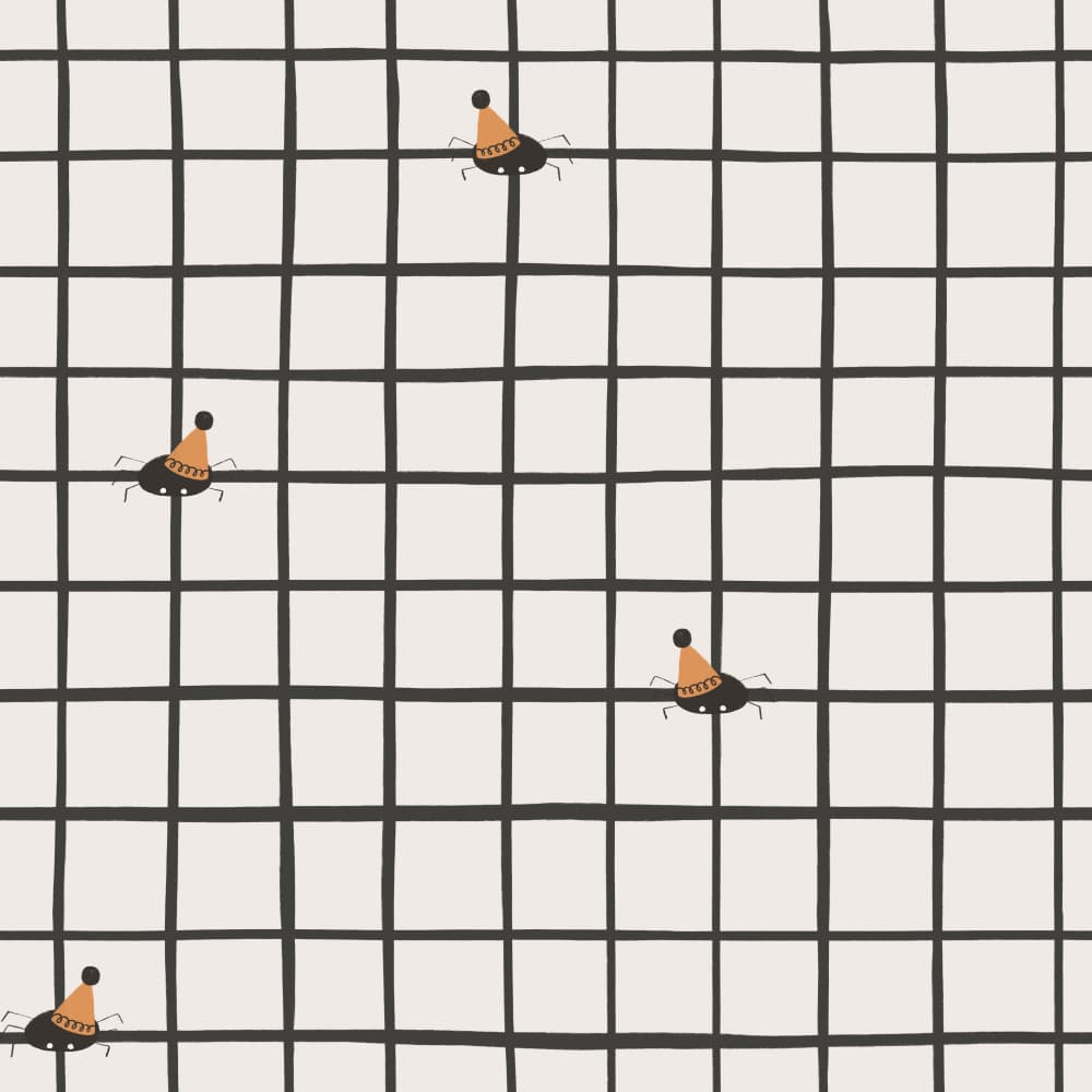 Whimsical Party Bugs by Menina Lisboa — canvas wall art