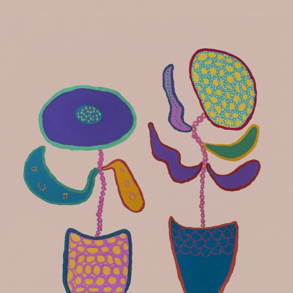 Colorful Potted Plants by Helen Joynson — canvas wall art