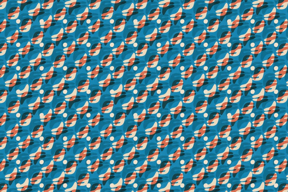 Cyanopatternno25 by Treechild — canvas wall art