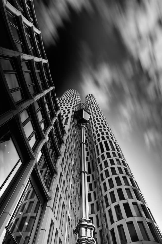 Wavy Towers Skyward by Ricardo Gayan — canvas wall art