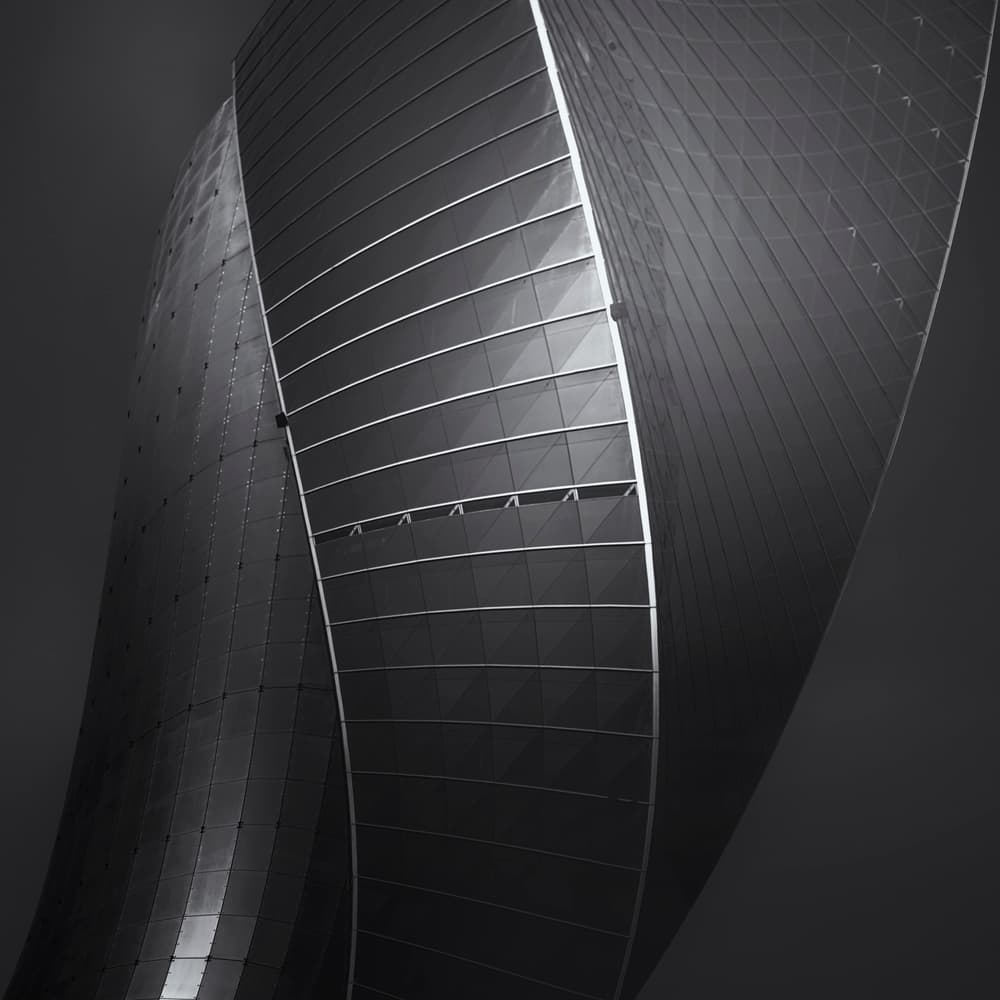 Modern Architectural Curves by Ahmed Thabet — canvas wall art