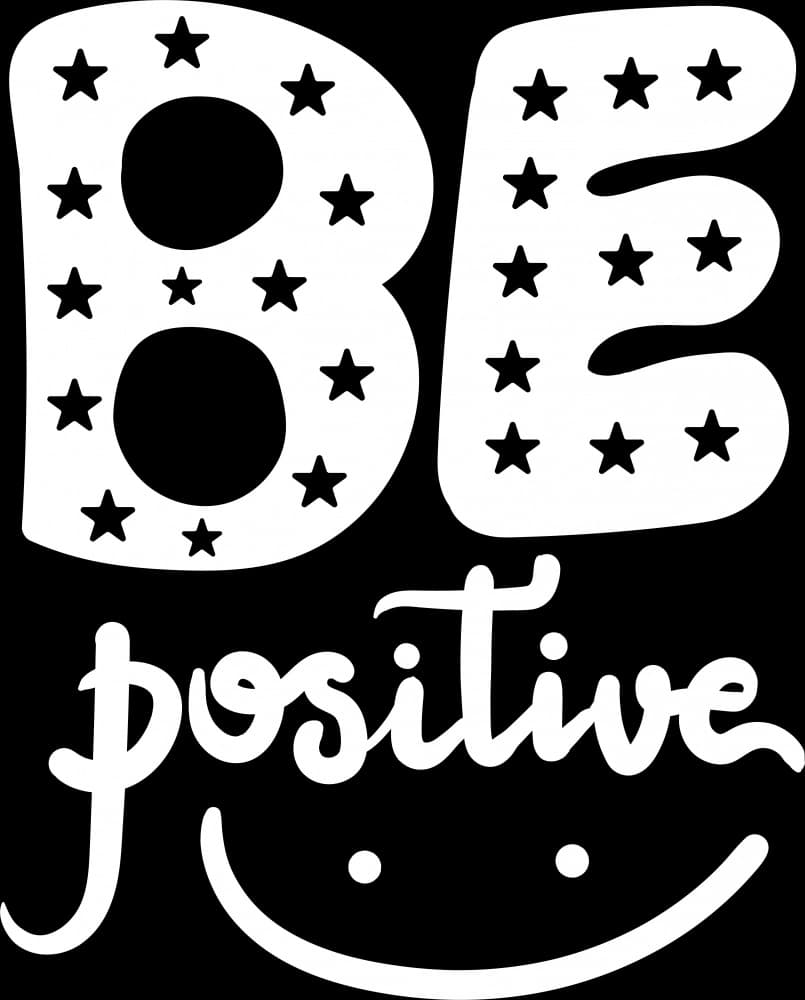 Be Positive Happy Smile by Marika Barsrsind β canvas wall art
