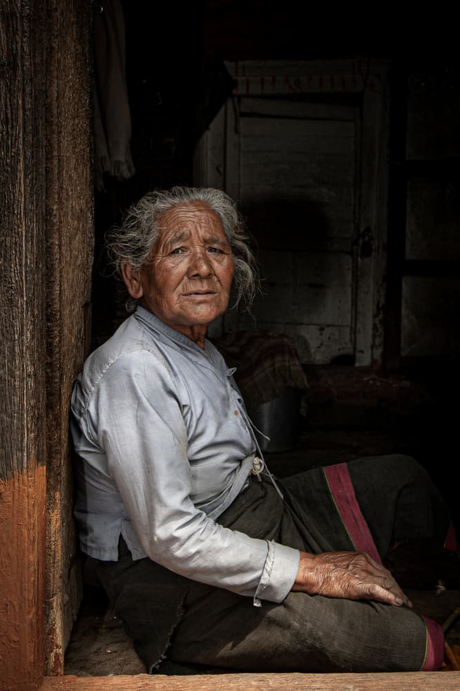 Dignified Elder Gaze by Amer Jassim — canvas wall art