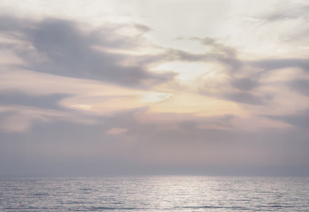 Serene Ocean Horizon by Courtney Crane — canvas wall art