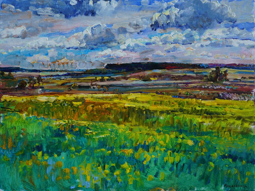 Vibrant Summer Fields by Andrii Kutsachenko — canvas wall art