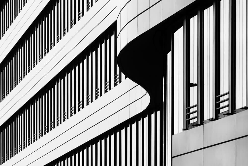 Sleek Building Geometry by Hans-Wolfgang Hawerkamp — canvas wall art