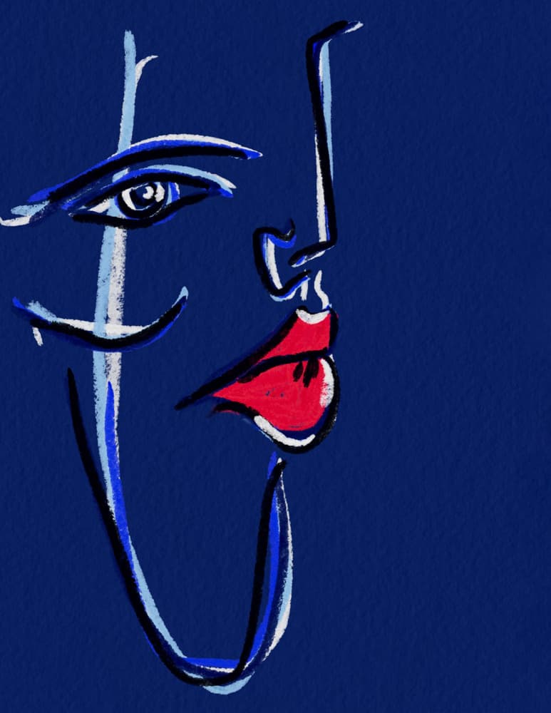 Abstract Woman Profile by JLC ART — canvas wall art