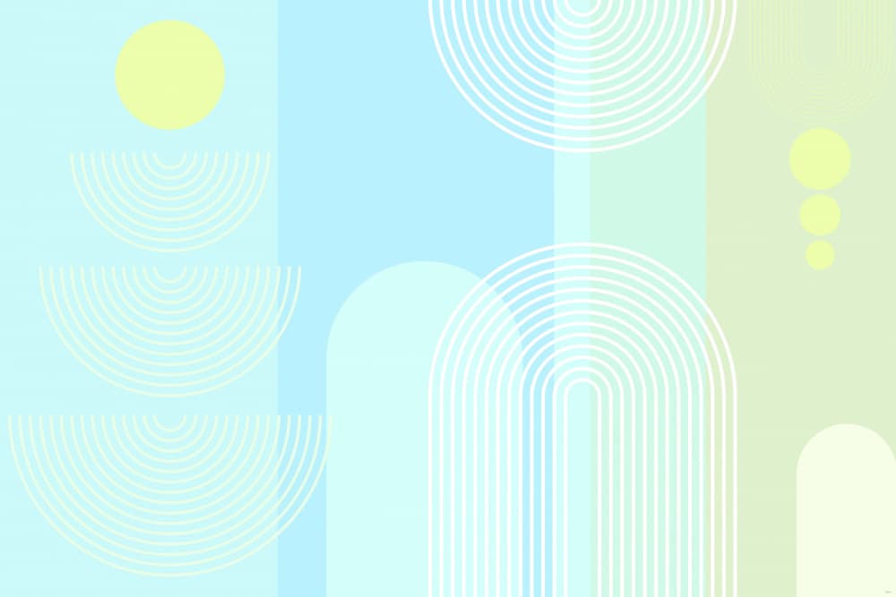 Modern Pastel Geometry by Sue Skellern — canvas wall art