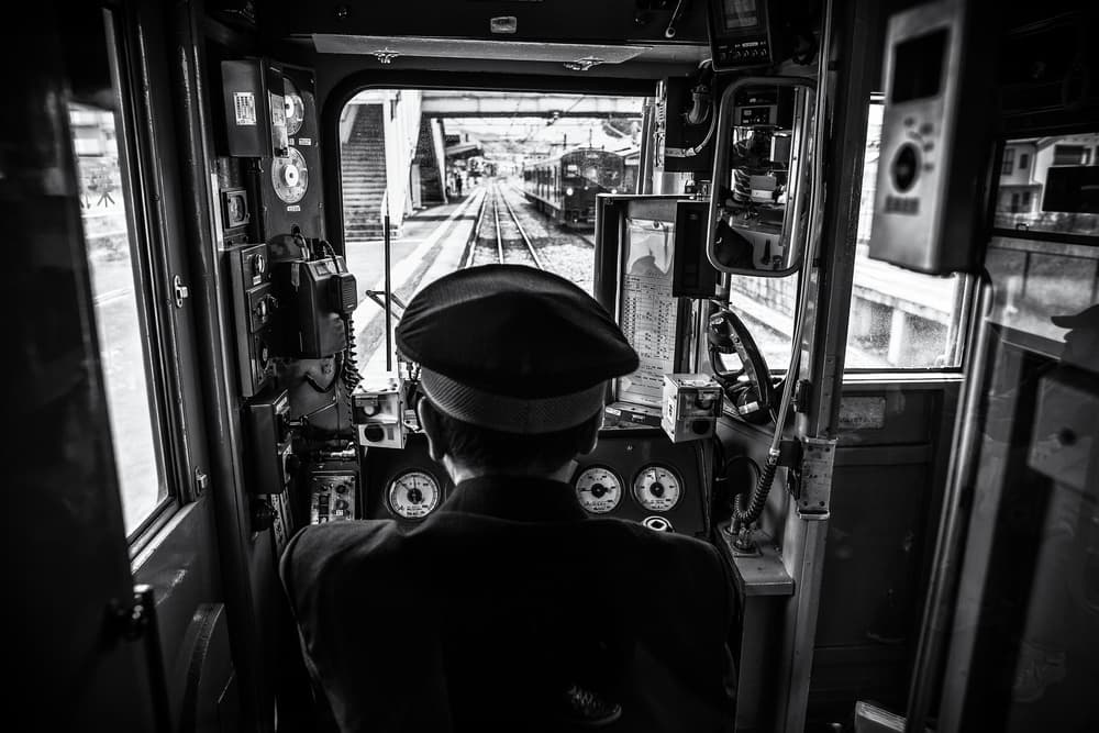 Train Driver's View by Marco Tagliarino — canvas wall art
