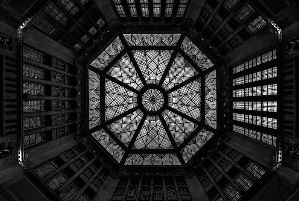Ornate Glass Ceiling by Ercan Sahin — canvas wall art