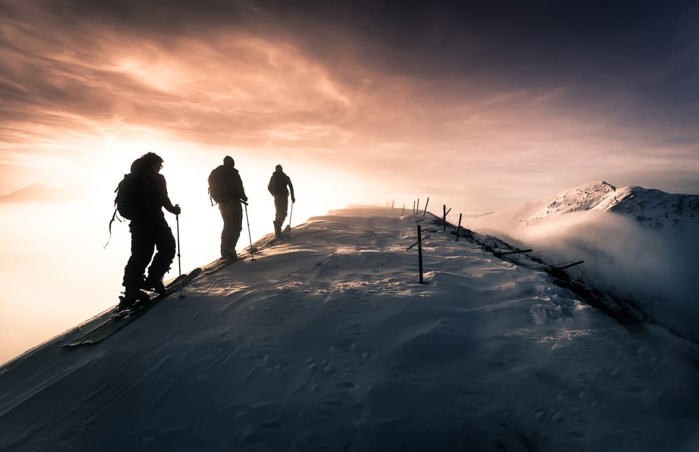Alpine Dawn Ascent by Sandi Bertoncelj — canvas wall art