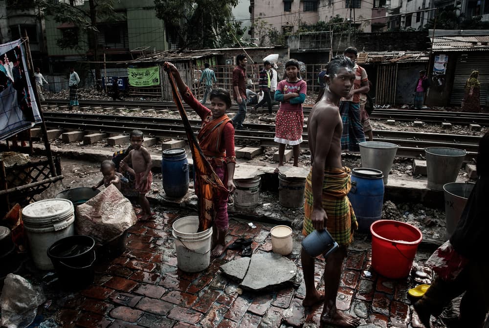 Daily Life on Tracks by Joxe Inazio Kuesta Garmendia — canvas wall art