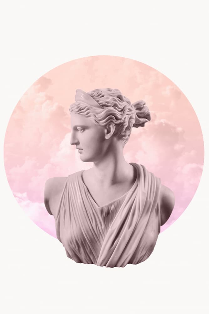 Pink Cloud Goddess by Talitha McQueen — canvas wall art