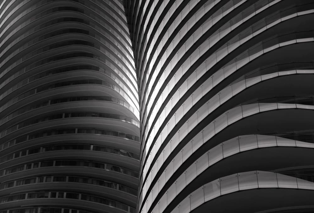 Abstract Building Curves by Ivan Huang — canvas wall art