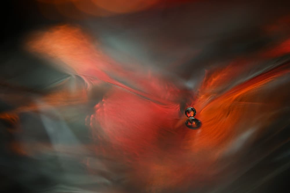 Deep Red Reflection by Heidi Westum — canvas wall art