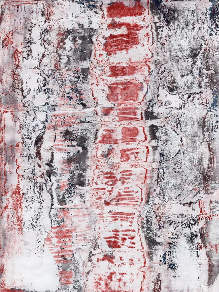 Red Grunge Texture by Dina Dankers — canvas wall art