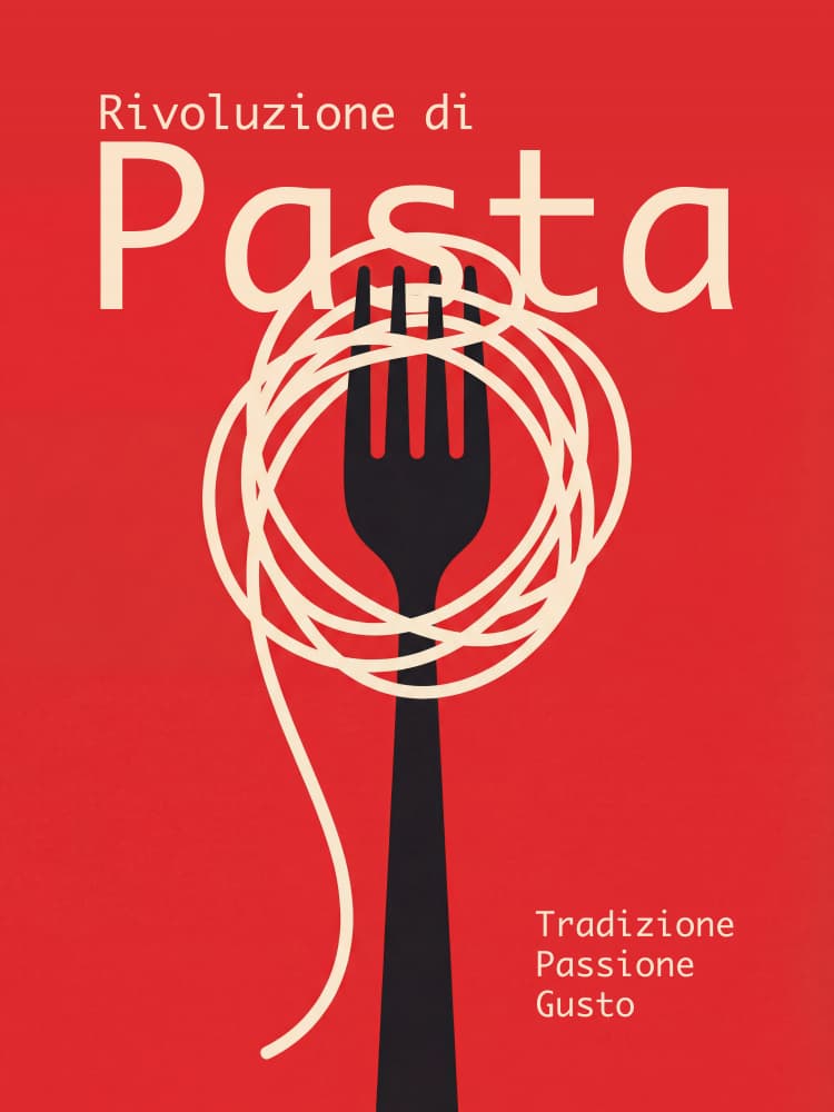 Italian Pasta Revolution by Andreas Magnusson — canvas wall art