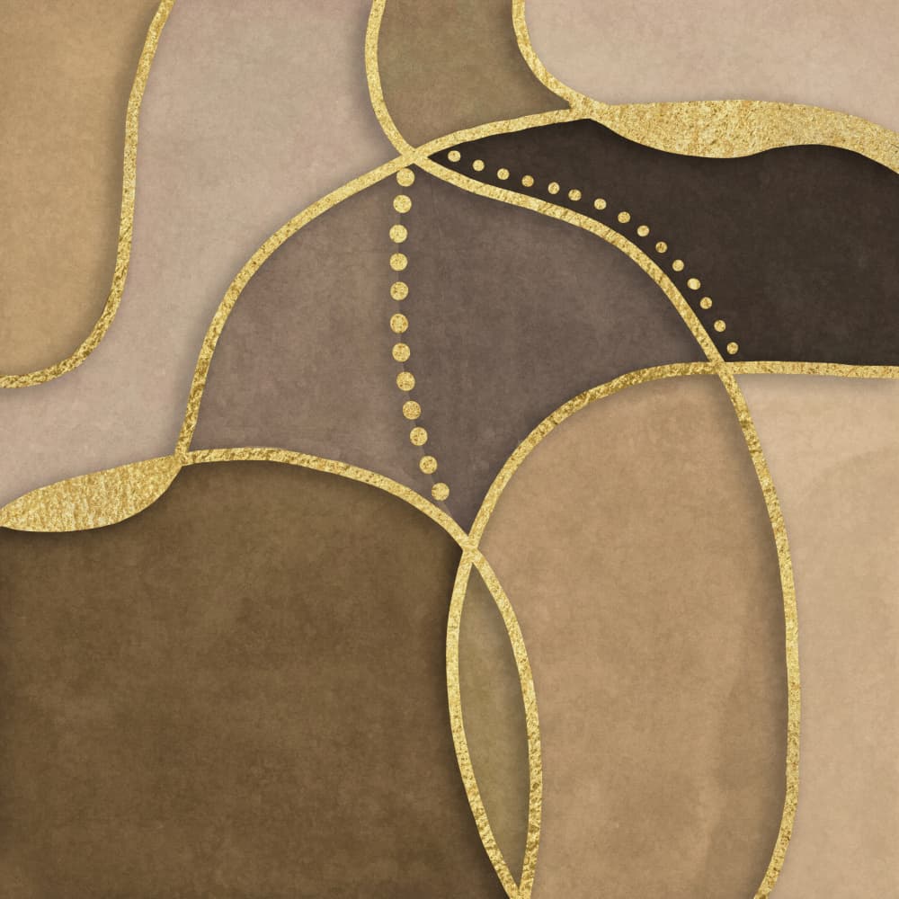 Organic Golden Abstract by Andrea Haase — canvas wall art