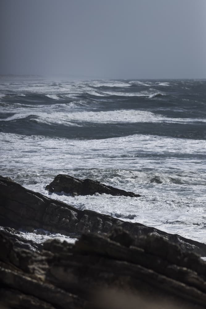 Powerful Ocean Waves by Mareike Böhmer — canvas wall art