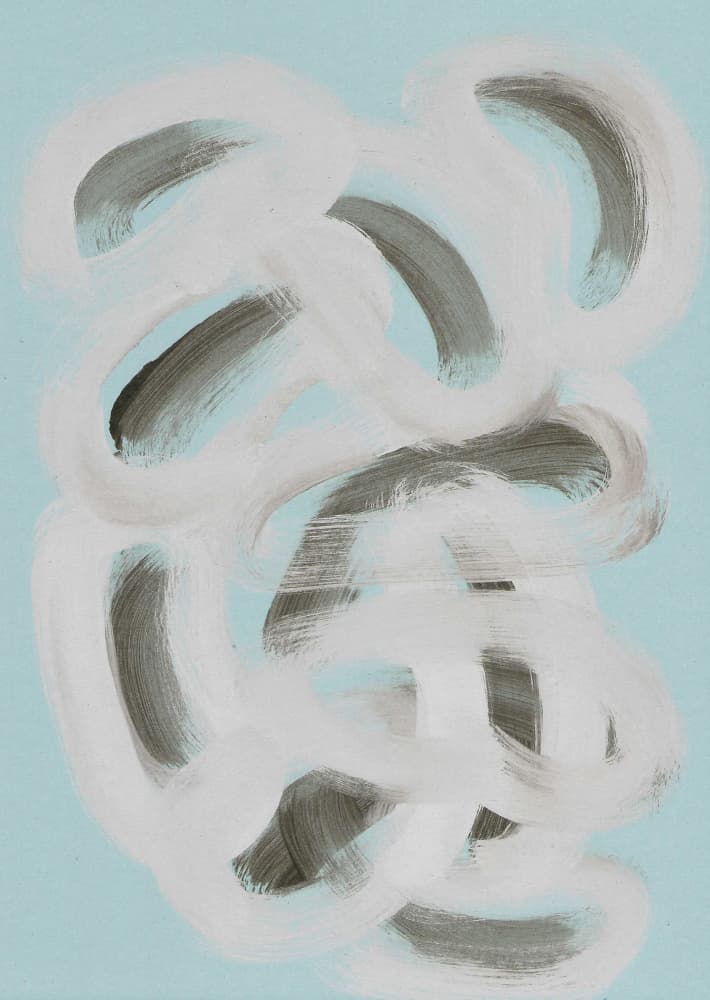 Serene Blue Strokes by Santhosh ch — canvas wall art