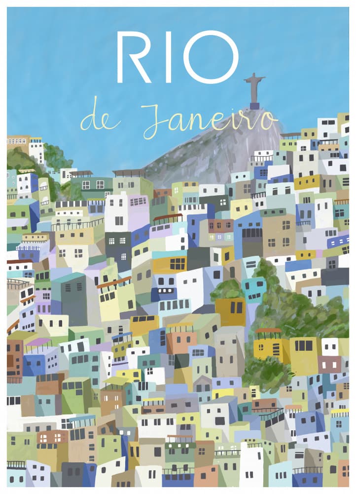 Colorful Rio de Janeiro by Carla Daly — canvas wall art