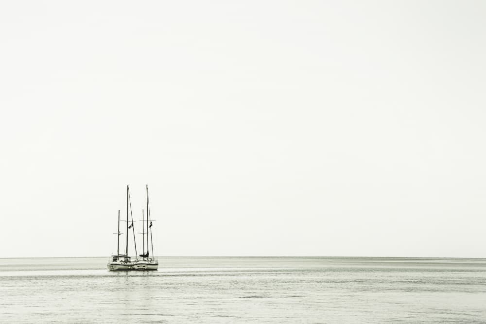 Serene Sailboats on Water by Melanie Viola — canvas wall art