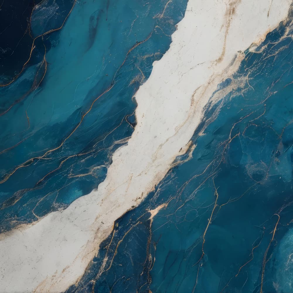 Gilded Ocean Marble by Alpenglow Workshop — canvas wall art