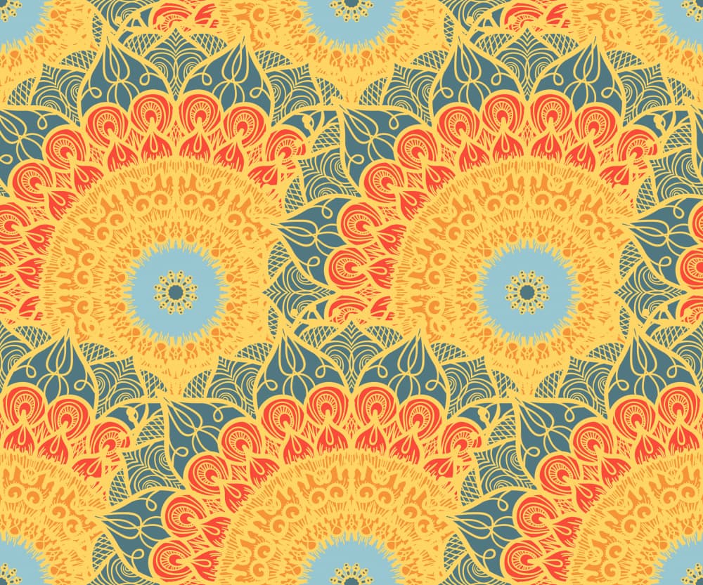 Intricate Indian Mandalas by Marika Barsrsind β canvas wall art