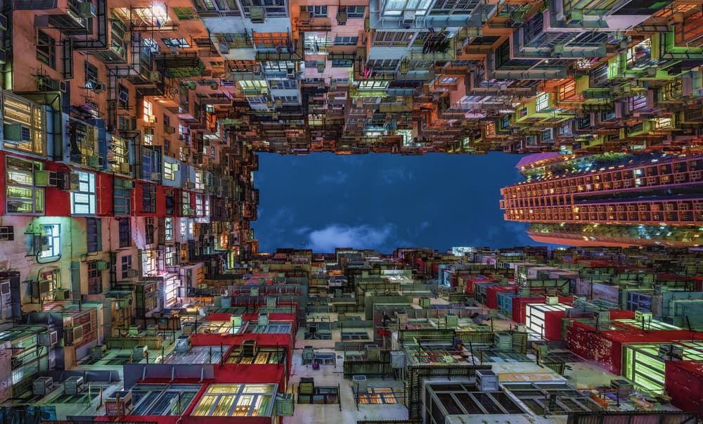 Illuminated City Maze by Andreas Agazzi — canvas wall art